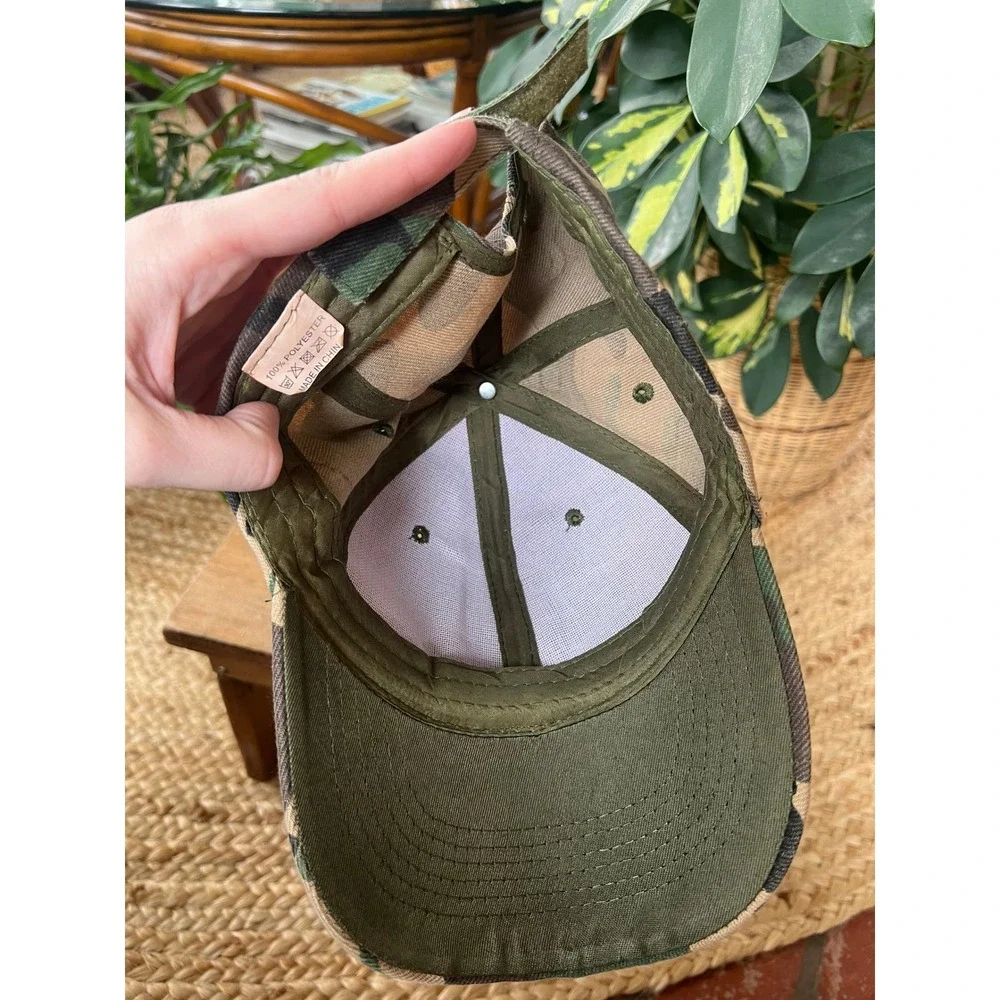 Vintage 90s Camo Camouflage Dad‎ Hat